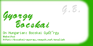 gyorgy bocskai business card